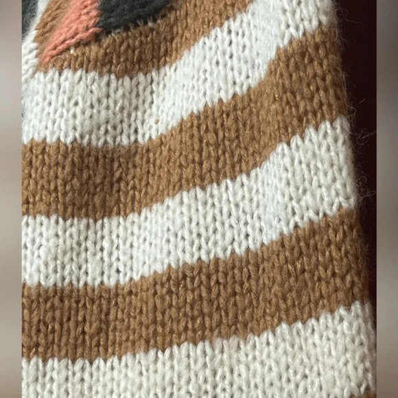 Madewell Balloon Sleeve Sweater in Stripe Mix Women’s Size S Wool/Alpaca - Picture 9 of 12